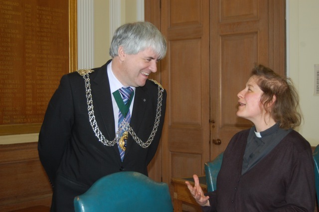 The Mayor with Rev Mandy Beck